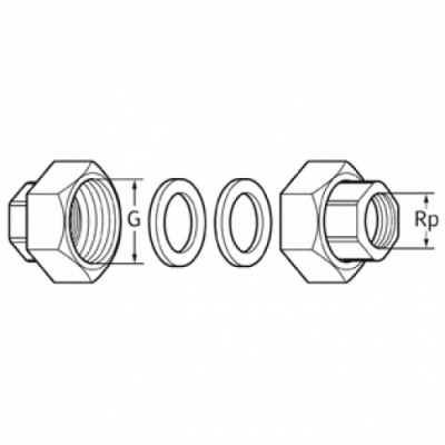 Комплект гаек для насоса WILO R11/2quot;-R1quot;GT (3XPART)+BOX-CHR Комплект гаек для насоса WILO R11/2quot;-R1quot;GT (3XPART)+BOX-CHR