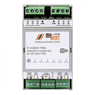 Блок релейный расширения MY HEAT RL6 Блок релейный расширения MY HEAT RL6