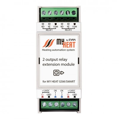 Блок реле на 2 выхода MyHeat RL2 Блок реле на 2 выхода MyHeat RL2