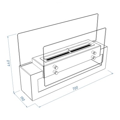 Биокамин Royal Thermo RTBFP-W700TG Taiga Биокамин Royal Thermo RTBFP-W700TG Taiga