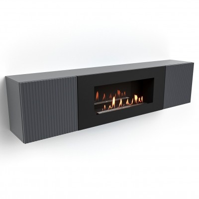 Тумба с биокамином Firelight BFP-P1700L графит Тумба с биокамином Firelight BFP-P1700L графит