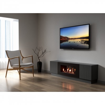 Тумба с биокамином Firelight BFP-P1700L графит Тумба с биокамином Firelight BFP-P1700L графит