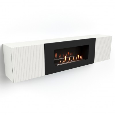 Тумба с биокамином Firelight BFP-P1700L белая Тумба с биокамином Firelight BFP-P1700L белая