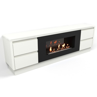Тумба с биокамином Firelight BFP/P-1700 lux белая Тумба с биокамином Firelight BFP/P-1700 lux белая