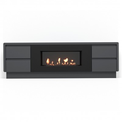 Тумба с биокамином Firelight BFP/P-1700 lux графит Тумба с биокамином Firelight BFP/P-1700 lux графит