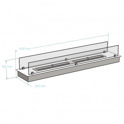 Биокамин Royal Thermo RTBFP-P1000XS Modul Биокамин Royal Thermo RTBFP-P1000XS Modul