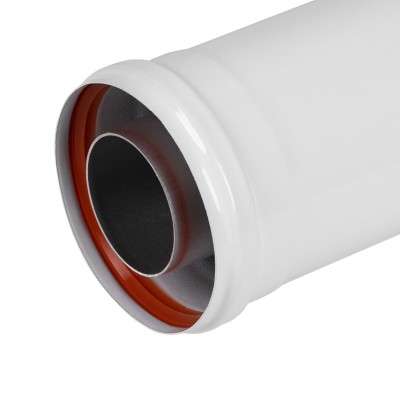 Элемент удлинительный коаксиальный Royal Thermo диам. 60/100L, 500 мм Элемент удлинительный коаксиальный Royal Thermo диам. 60/100L, 500 мм