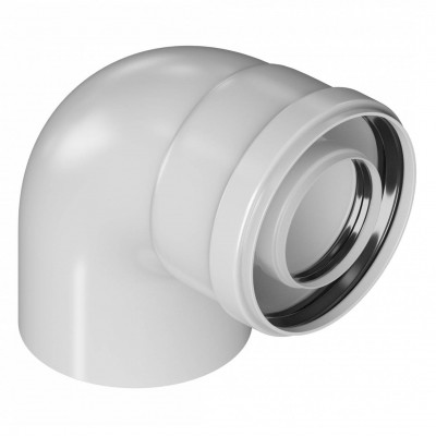 Колено Royal Thermo диам. 60/100L MF 90 Колено Royal Thermo диам. 60/100L MF 90