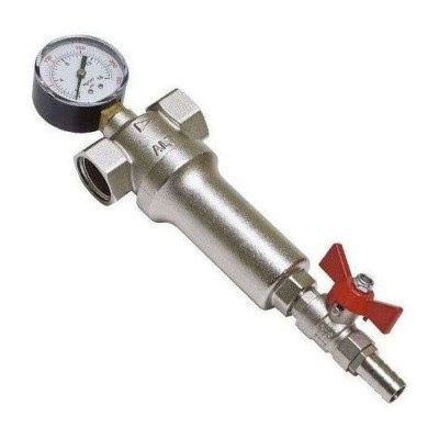 Фильтр промывной механической очистки воды с манометром В-В 3/4quot; 100 мкм ALTSTREAM