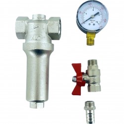 Фильтр промывной механической очистки воды с манометром В-В 1/2quot; 100 мкм ALTSTREAM