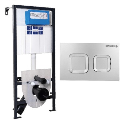 Инсталляция BETTOSERB SAVA FIX SLIM, клавиша смыва SMART, хром. матовый, SET40006472 Инсталляция BETTOSERB SAVA FIX SLIM, клавиша смыва SMART, хром. матовый, SET40006472