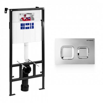 Инсталляция BETTOSERB SAVA FIX SLIM, клавиша смыва SMART, хром. глянец, SET40006473 Инсталляция BETTOSERB SAVA FIX SLIM, клавиша смыва SMART, хром. глянец, SET40006473