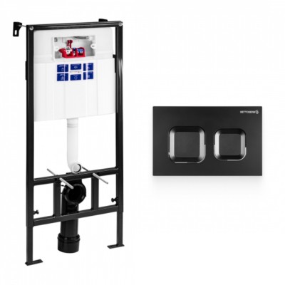 Инсталляция BETTOSERB SAVA FIX SLIM, клавиша смыва SMART, черный матовый, SET40006471 Инсталляция BETTOSERB SAVA FIX SLIM, клавиша смыва SMART, черный матовый, SET40006471