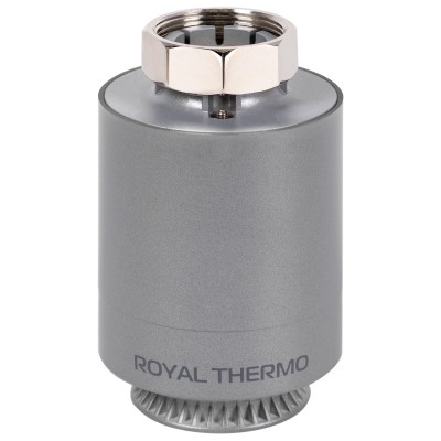 Термостат радиаторный электронный Royal Thermo Smart Heat, серебристый Термостат радиаторный электронный Royal Thermo Smart Heat, серебристый