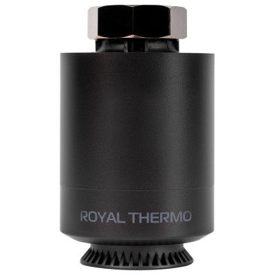 Термостат радиаторный электронный Royal Thermo Smart Heat, черный Термостат радиаторный электронный Royal Thermo Smart Heat, черный