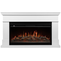 Каминокомплект: Очаг Royal Thermo Aurora RTFP/P-AR40LS, портал California 42/40/36, белый
