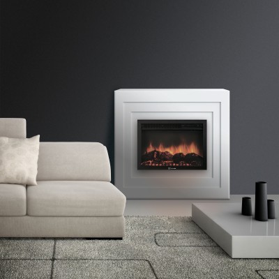 Каминокомплект:Очаг Electrolux EFP/P-2520LS с порталом Cubo 25 белый Каминокомплект:Очаг Electrolux EFP/P-2520LS с порталом Cubo 25 белый