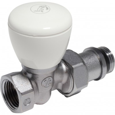 Клапан ручной Giacomini R6TG для радиатора 3/8quot; ВН, прямой, Kvs-1.58м3/ч