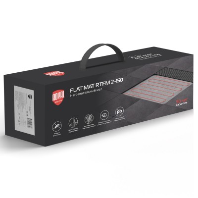 Мат нагревательный Royal Thermo Flat Mat RTFM 2-150-0,5 с терморегулятором RTO-16 Мат нагревательный Royal Thermo Flat Mat RTFM 2-150-0,5 с терморегулятором RTO-16