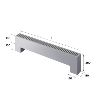 Конвектор напольный Royal Thermo STEP-180/130/1400-3-N-SS-LG-NA Конвектор напольный Royal Thermo STEP-180/130/1400-3-N-SS-LG-NA