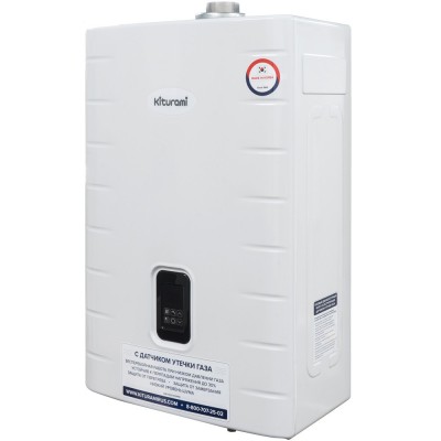 Котел газовый KITURAMI World Alpha С-24Н настенный, 1 конт., закр.кам.сгор., медь