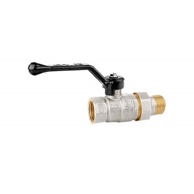 Кран шаровой латунный LD Pride 47.15.В-ГШ.Р Ду 15 Ру 40 вн-американка, (рычаг)