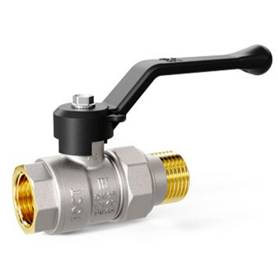 Кран шаровой латунный LD Pride 47.15.В-ГШ.Р исп 2 Ду15 Ру40 вн-американка, укороч., (рычаг)