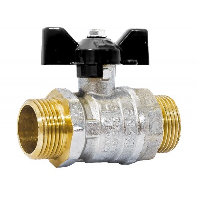 Кран шаровой латунный LD Pride 47.15.Н-Н.Б Ду 15 Ру 40 нр-нр, (бабочка)