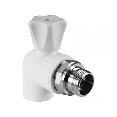 Кран шаровой для радиатора угловой 25 х 3/4quot; (40/10) VALFEX