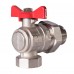 Кран шаровый угловой Royal Thermo OPTIMAL 1quot; НГ, бабочка