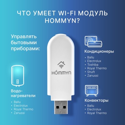 Модуль съемный управляющий HOMMYN HDN/WFN-02-01 Модуль съемный управляющий HOMMYN HDN/WFN-02-01