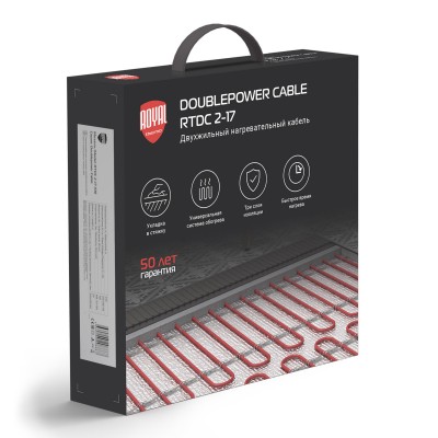 Кабель нагревательный Royal Thermo Doublepower Cable RTDC 2-17-1000 (комплект) Кабель нагревательный Royal Thermo Doublepower Cable RTDC 2-17-1000 (комплект)