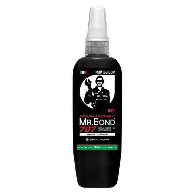 Клей-герметик Mr.Bond анаэробный 707, демонтаж с нагревом, 100г Клей-герметик Mr.Bond анаэробный 707, демонтаж с нагревом, 100г