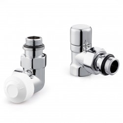 Набор термостатический для радиатора трехосевой Royal Thermo Design 1/2quot;М30х1,5 (Хром)