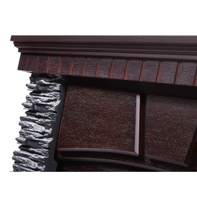 Портал Firelight Porto 25 камень черный, шпон венге