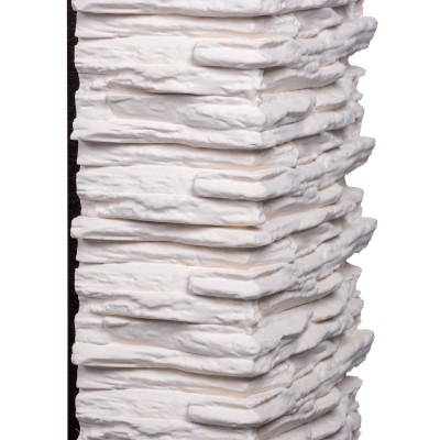 Портал Firelight Pietra Nuovo 25 камень сланец белый, шпон темный дуб