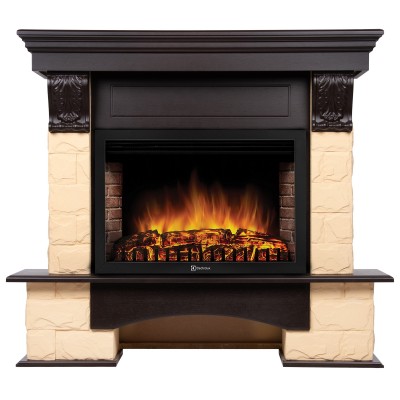 Портал Forte 25S камень бежевый, шпон Темный дуб