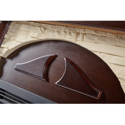 Портал Firelight Torre 25S камень слоновая кость, шпон темный дуб