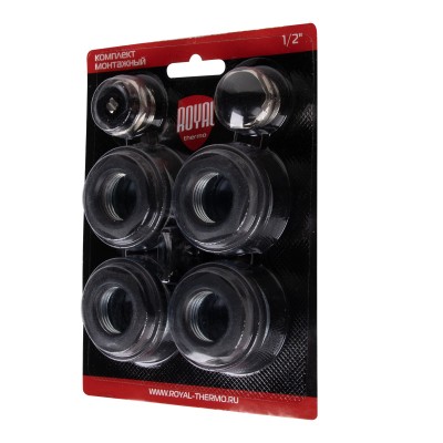Комплект монтажный Royal Thermo 1”х 1/2quot; черный Комплект монтажный Royal Thermo 1”х 1/2quot; черный