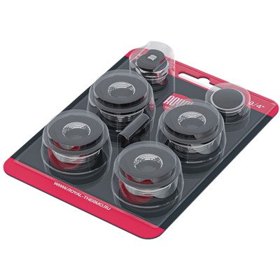 Комплект монтажный Royal Thermo 1”х 3/4quot; черный Комплект монтажный Royal Thermo 1”х 3/4quot; черный