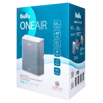 Очиститель воздуха приточный Ballu ONEAIR ASP-100 белый Очиститель воздуха приточный Ballu ONEAIR ASP-100 белый