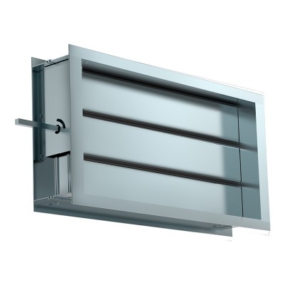 Клапан воздушный с подставкой под электропривод SHUFT DRr 600x300