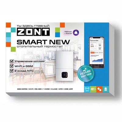 Термостат ZONT SMART NEW (GSM + Wi-Fi) Термостат ZONT SMART NEW (GSM + Wi-Fi)