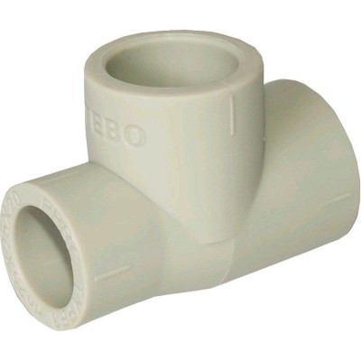 Тройник TEBO сер. PP-R переходной 75x40x75 (2/20), арт. 031040245