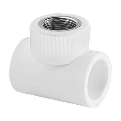 Тройник TEBO сер. PP-R комб. 25x1/2quot; ВР (20/100), арт. 031040305