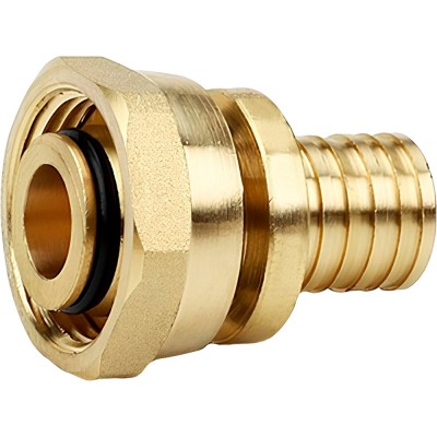 Муфта VARMEGA Slide-fit переходная (на евроконус) с накидн. гайкой, 16x3/4quot;EK, акс., латунь, VM51711