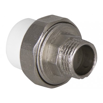 Муфта TEBO бел. PP-R комбин. разъемная (Американка) 20х1/2quot; НР O-ring (20/200), арт. 015022102 Муфта TEBO бел. PP-R комбин. разъемная (Американка) 20х1/2quot; НР O-ring (20/200), арт. 015022102