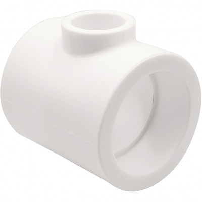 Тройник THERMOLIGHT переходной PP-R 63х32х63 белый (2/24)