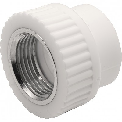 Муфта THERMOLIGHT комбинированная PP-R ВР 32х1quot; белый (10/120)