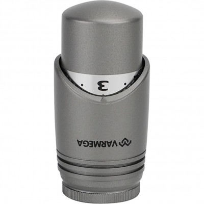Головка термостатическая VARMEGA M30х1.5 выносной датчик ф11х122 черная VM11702